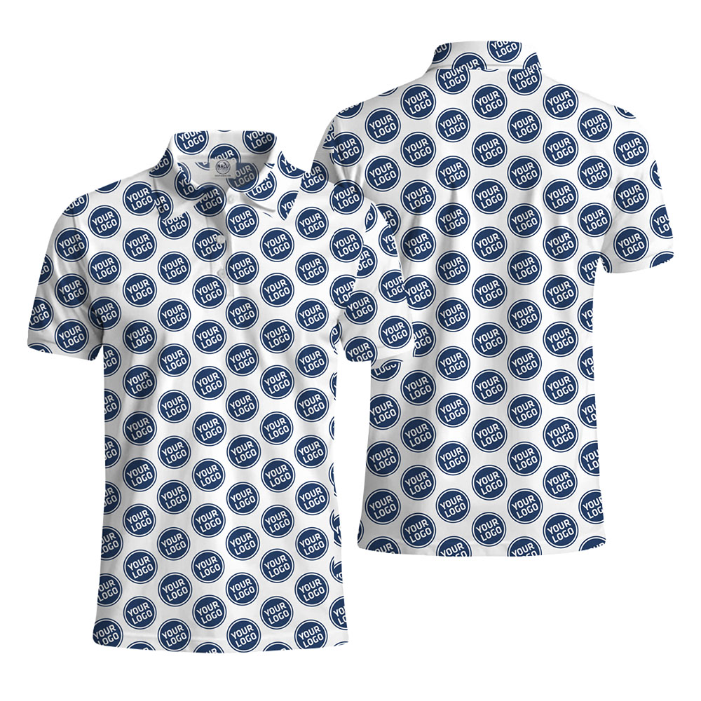 Classic Polo Shirt with Personalized Logo Pattern 2