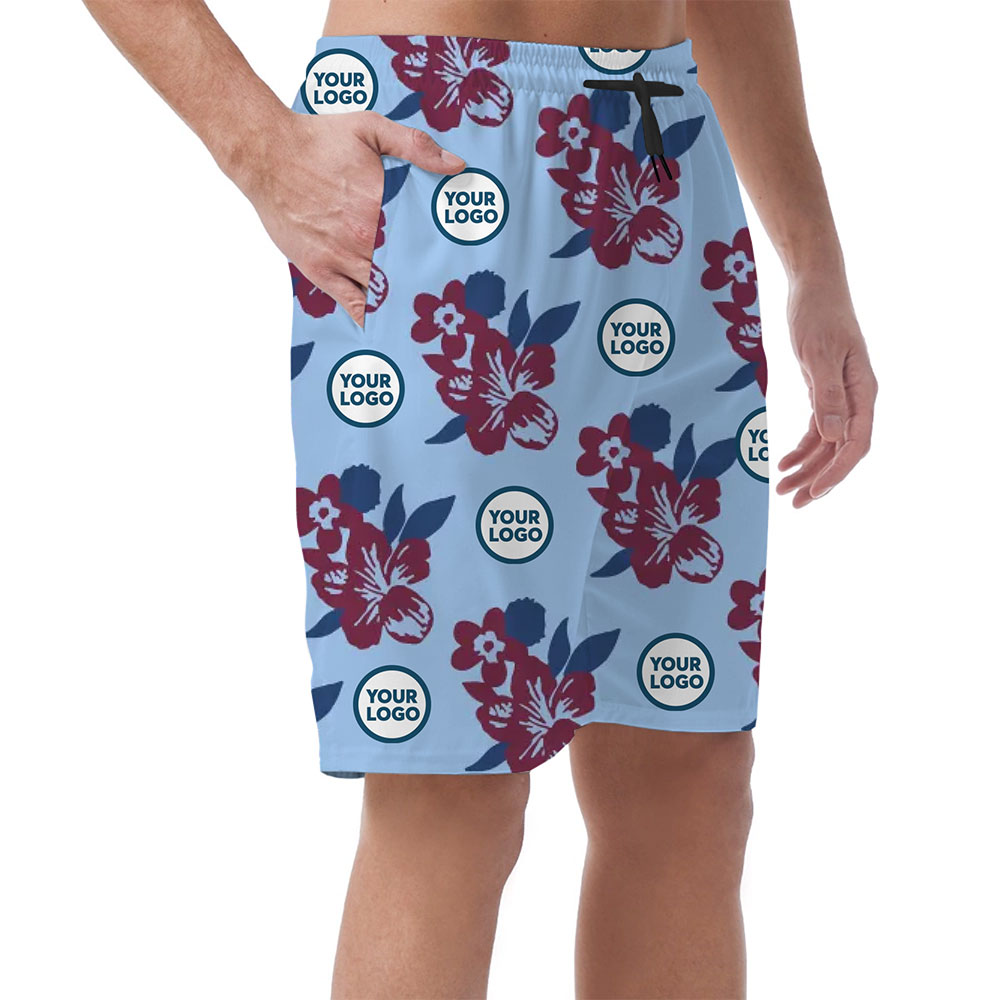 Custom Logo Hawaiian Shorts For Men 4