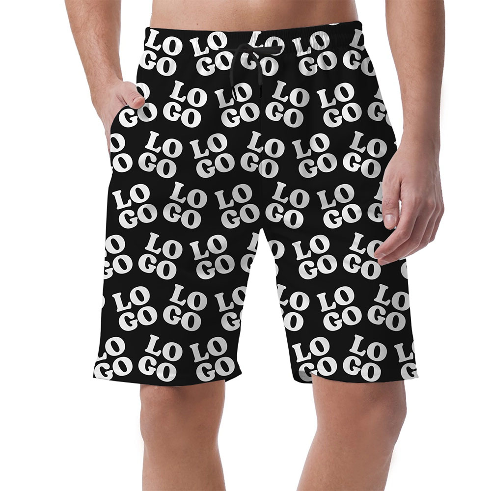 Custom Logo Hawaiian Shorts [Live Preview] 2