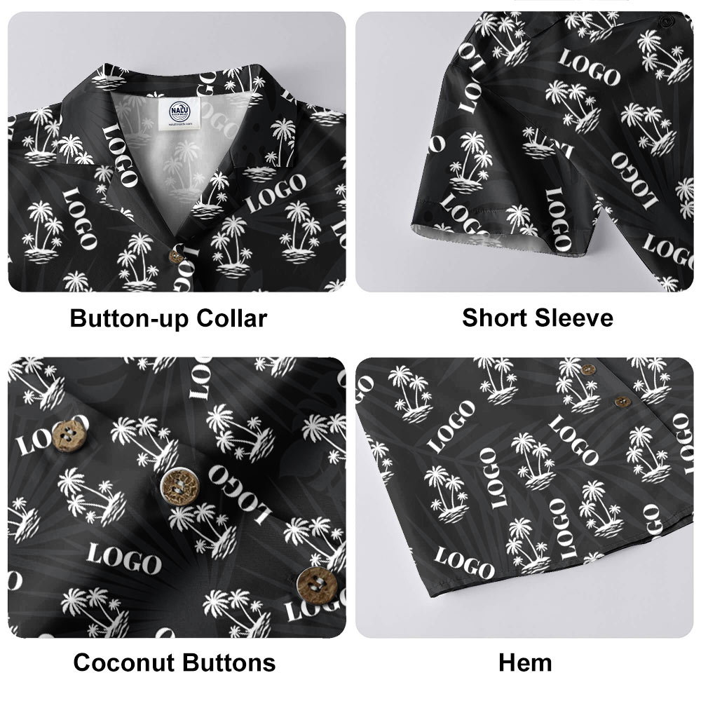 Custom Logo Tropical Shirt for Casual and Corporate Events 3