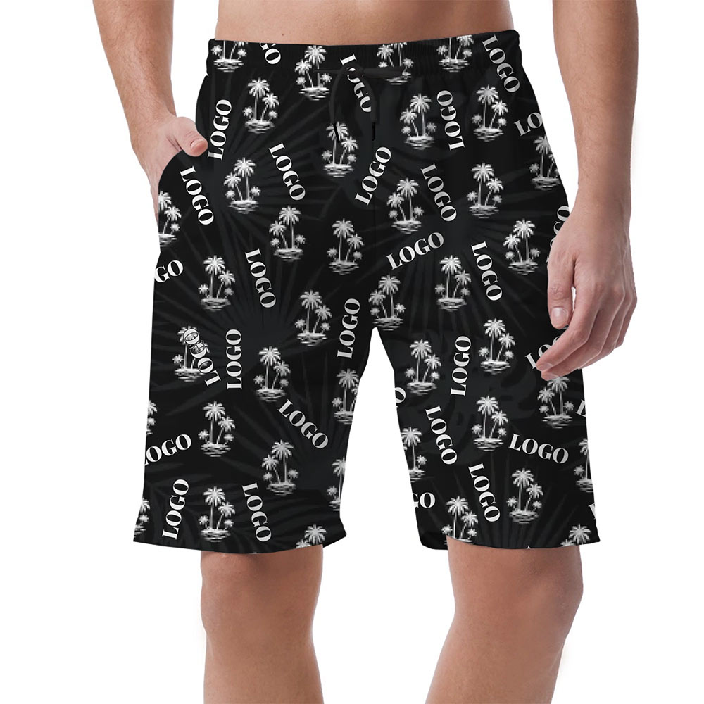 Custom Logo Tropical Short for Casual and Corporate Events