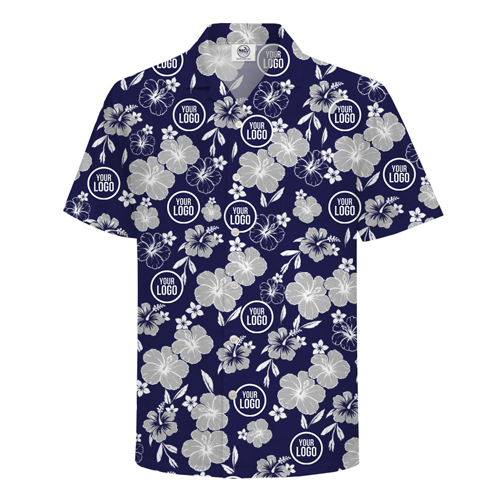Custom Printed Hawaiian Shirt with Tropical Flowers 4