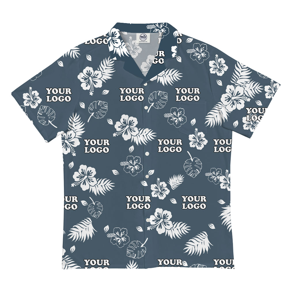 Hibiscus Leaf Design Hawaiian Shirt for Branding and Events 4