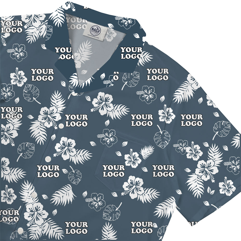 Hibiscus Leaf Design Hawaiian Shirt for Branding and Events 3