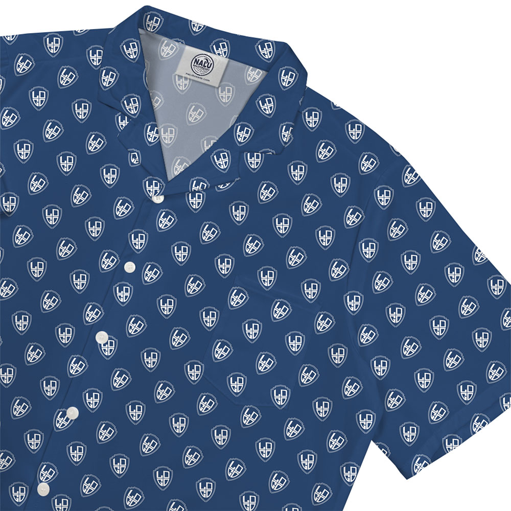 Personalized Brand Pattern Button Up Shirt With Preview 3