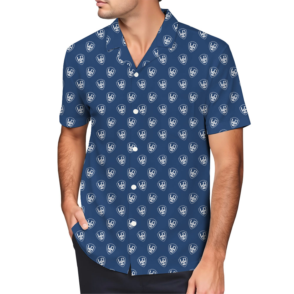 Personalized Brand Pattern Button Up Shirt With Preview 4