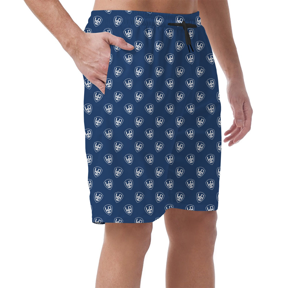 Print On Demand Logo Men's Hawaiian Shorts 2