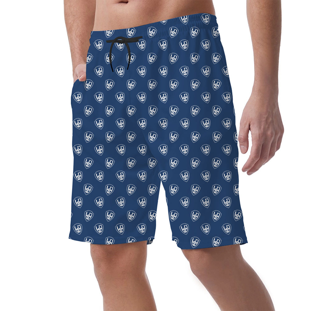 Print On Demand Logo Men's Hawaiian Shorts 3